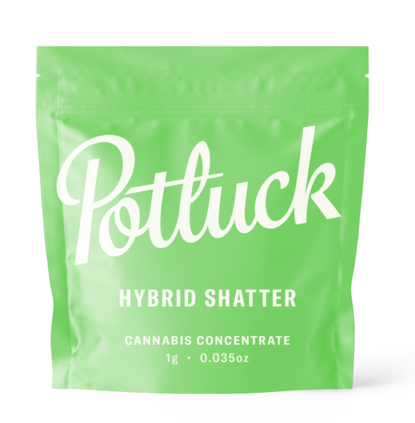 Potluck - Hybrid Shatter - cannabis Concentrate | Herbal Dispatch Canada