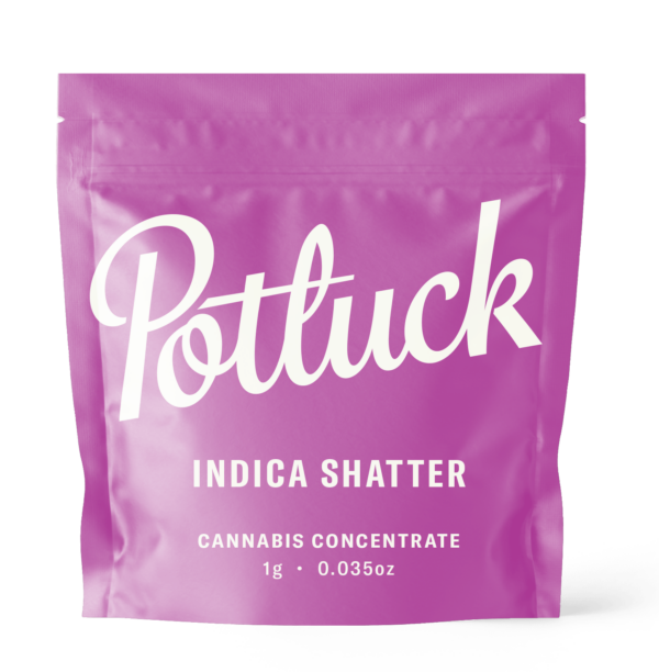 Potluck - Indica Shatter - cannabis Concentrate | Herbal Dispatch Canada