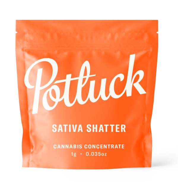 Potluck - Sativa Shatter - cannabis Concentrate | Herbal Dispatch Canada