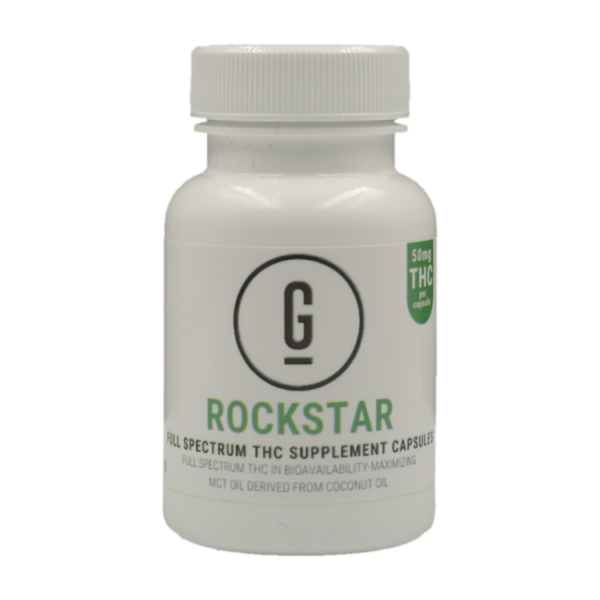 GRASS – THC Capsules – Rockstar – 50mg | Herbal Dispatch Canada