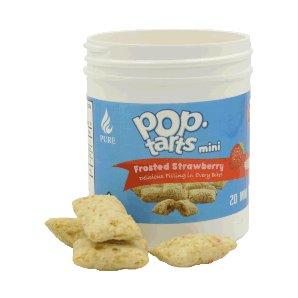 Pop Tarts Mini’s – THC Infused Frosted Strawberry Bites – 400mg | Herbal Dispatch Canada