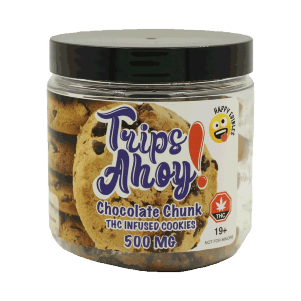 Trips Ahoy – Chocolate Chunk THC Infused Cookies – 500mg | Herbal Dispatch Canada