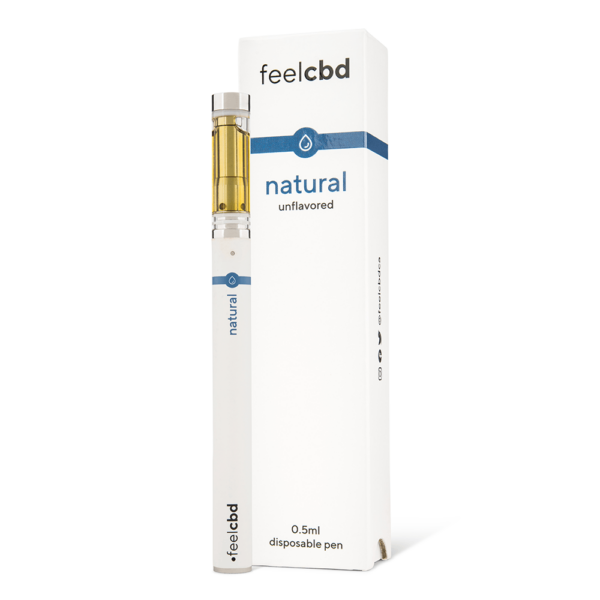 FeelCBD – Natural – Disposable CBD Vape Pen 0.5ml | Herbal Dispatch Canada