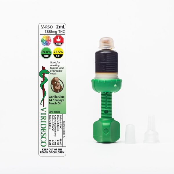 Viridesco – THC / RSO – Gorilla Punch – 2ml | Herbal Dispatch Canada