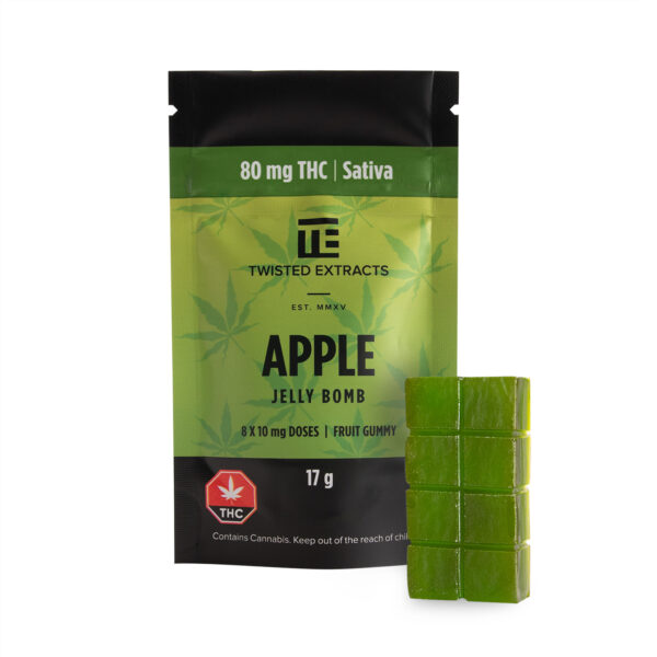 Twisted Extracts – Apple Jelly Bomb – Sativa – 80mg THC | Herbal Dispatch Canada