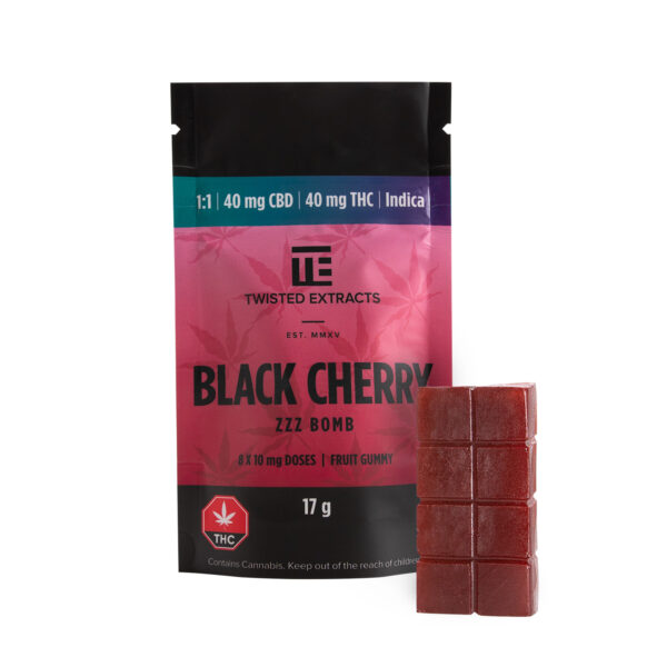 Twisted Extracts – Black Cherry 1:1 Zzz Bombs | Herbal Dispatch Canada