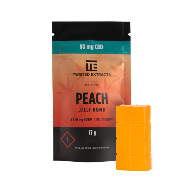 Twisted Extracts – Peach Jelly Bombs – CBD | Herbal Dispatch Canada