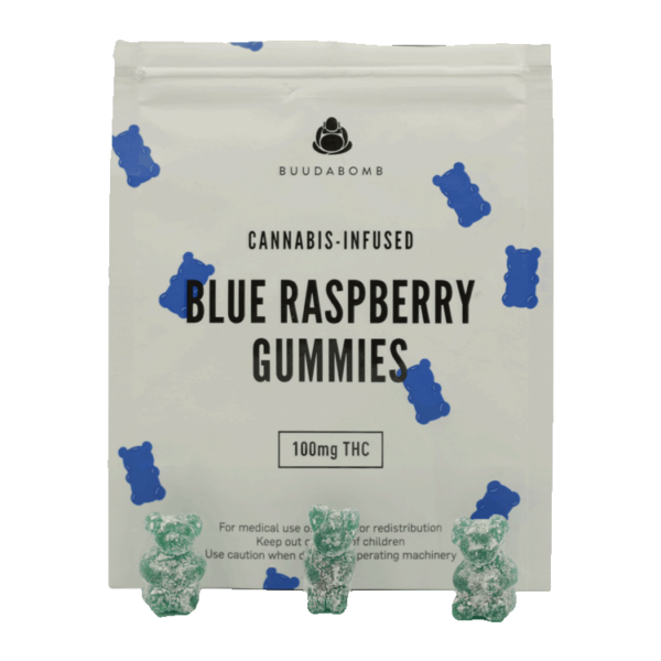 Buudabomb – Blue Raspberry Gummies – 100mg | Herbal Dispatch Canada