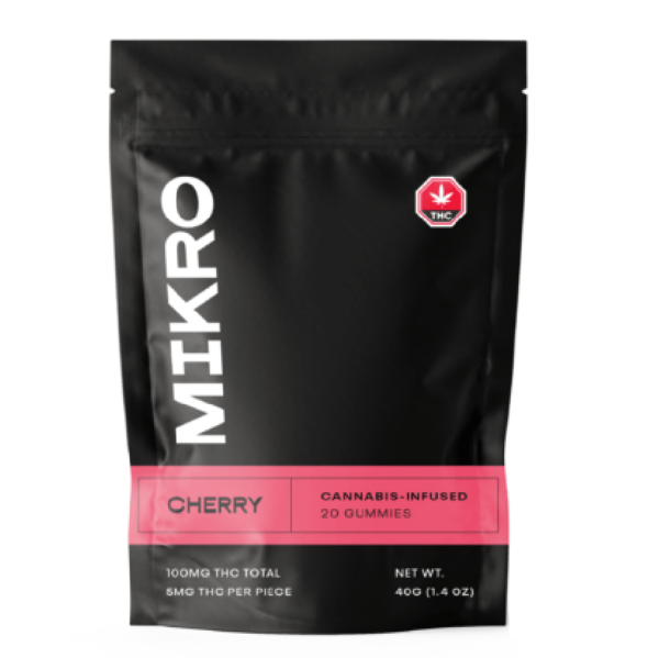 Mikro – THC Gummies – 100mg THC – Cherry | Herbal Dispatch Canada