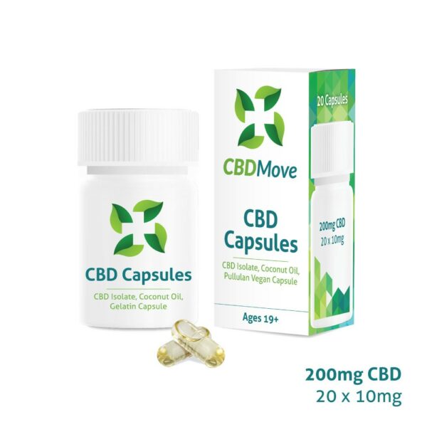 CBD Move – CBD Capsules – 200mg CBD | Herbal Dispatch Canada