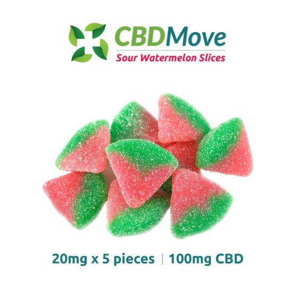 CBD Move – CBD Gummies – Watermelon – 100mg CBD | Herbal Dispatch Canada
