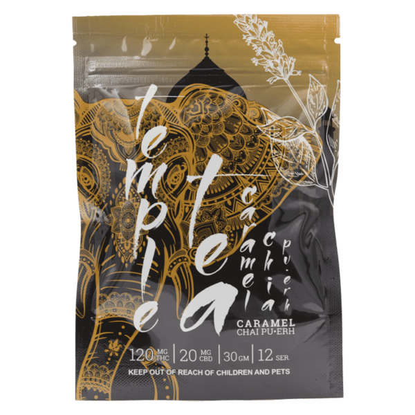 Temple Tea – Caramel Chai Pu-Erh 120mg THC | Herbal Dispatch Canada