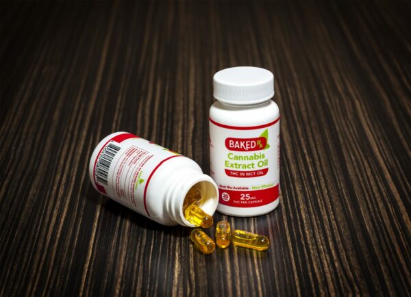 Baked Edibles – THC Extract Capsules 25mg | Herbal Dispatch Canada