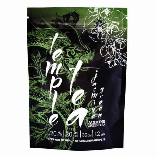 Temple Tea – Jasmine Green Tea – 120mg THC | Herbal Dispatch Canada