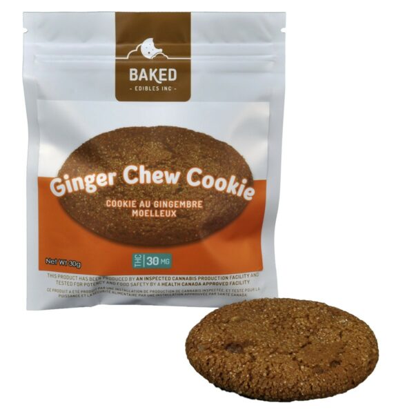 Baked Edibles – Cookie – Ginger Chew 30mg THC | Herbal Dispatch Canada