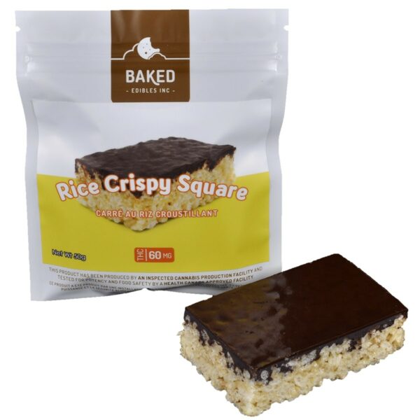 Baked Edibles – Rice Crispy Squares 60mg THC | Herbal Dispatch Canada