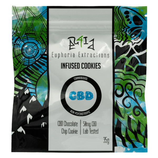 Euphoria Extractions – CBD Cookie – 50mg | Herbal Dispatch Canada