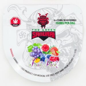 The Green Samurai – Fruit Pack Gummies – 150mg | Herbal Dispatch Canada