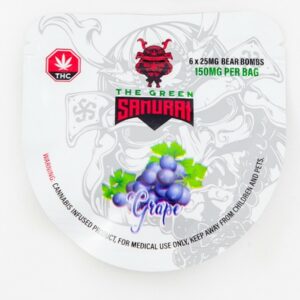 The Green Samurai – Grape Gummies – 150mg | Herbal Dispatch Canada