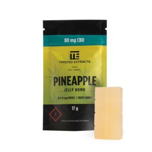 Twisted Extracts – Pineapple Jelly Bombs – CBD | Herbal Dispatch Canada