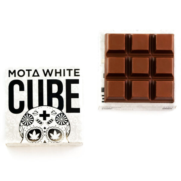 MOTA White Cube – 180mg CBD Milk Chocolate Cube | Herbal Dispatch Canada