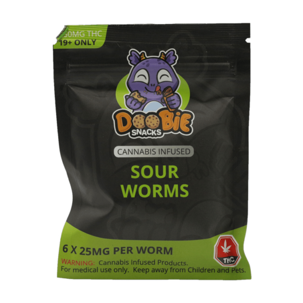 Doobie Snacks – CBD Sour Gummy Bears – 150mg CBD | Herbal Dispatch Canada