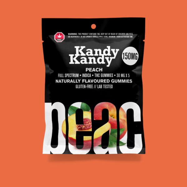 Kandy Kandy – Peach Gummies | Herbal Dispatch Canada