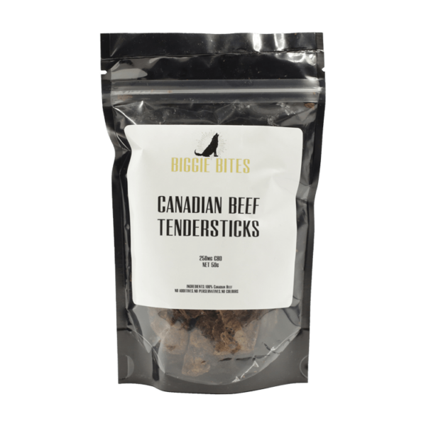 Biggie Bites – Canadian Beef Tendersticks – 250mg CBD | Herbal Dispatch Canada