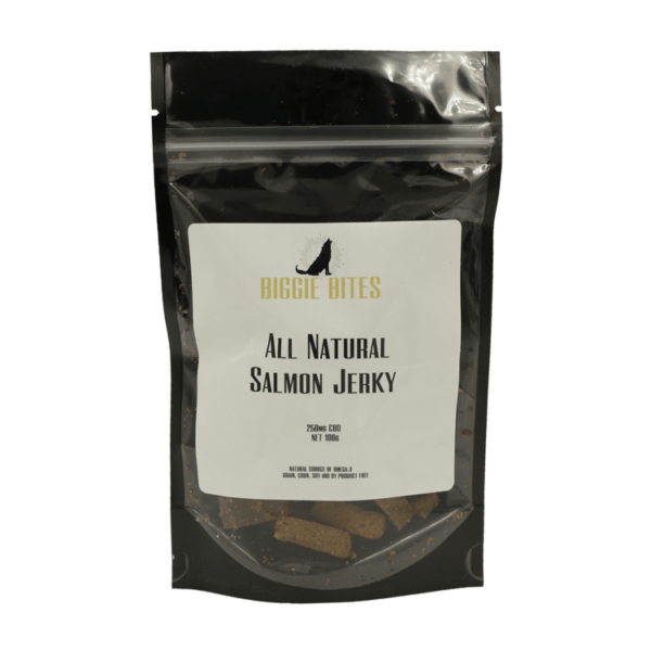 Biggie Bites – All Natural Salmon Jerky – 250mg CBD | Herbal Dispatch Canada