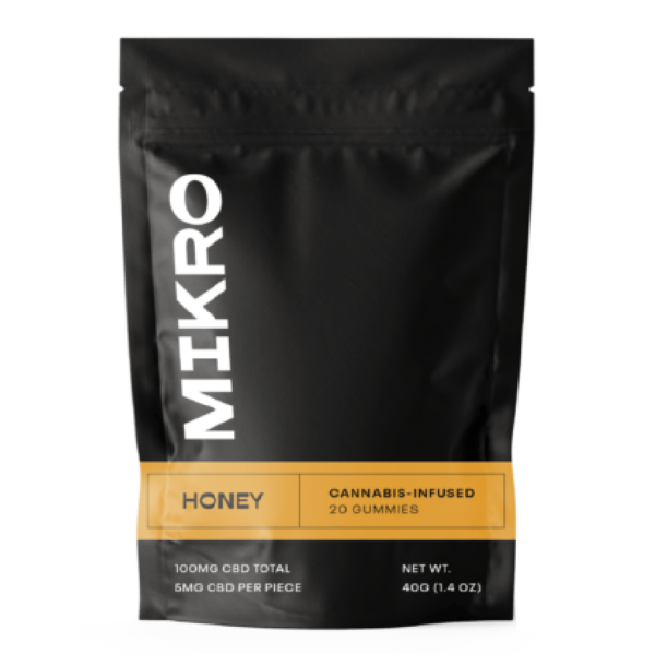 Mikro – CBD Gummies – 100mg CBD – Honey | Herbal Dispatch Canada