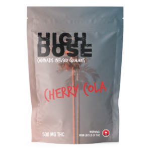 High Dose – cannabis Infused Gummies – Cherry Cola – 500mg/1500mg | Herbal Dispatch Canada