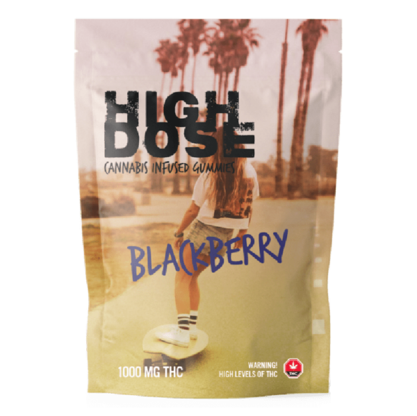 High Dose – cannabis Infused Gummies – Blackberry – 1000mg/1500mg | Herbal Dispatch Canada