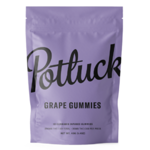 Potluck Extracts – Grape Gummies (1:1) – 100mg THC / 100mg CBD | Herbal Dispatch Canada