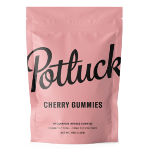 Potluck Extracts – Cherry Gummies – 200mg THC | Herbal Dispatch Canada