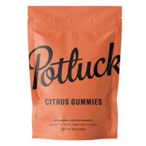 Potluck Extracts – Citrus Gummies – 200mg THC | Herbal Dispatch Canada