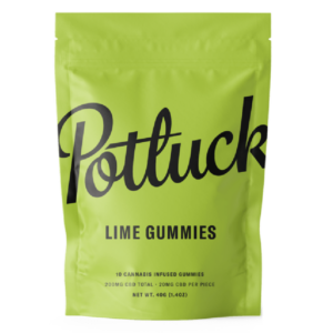 Potluck Extracts – Lime Gummies (CBD) – 200mg | Herbal Dispatch Canada