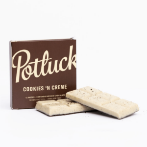 Potluck – Infused Chocolate – Cookies & Cream – 300mg THC | Herbal Dispatch Canada