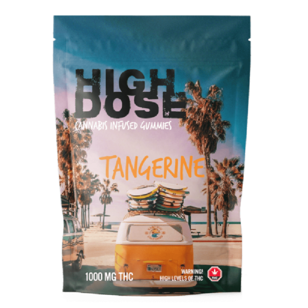 High Dose – cannabis Infused Gummies – Tangerine – 1000mg/1500mg | Herbal Dispatch Canada