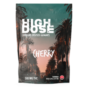 High Dose – cannabis Infused Gummies – Cherry – 500mg/1000mg | Herbal Dispatch Canada