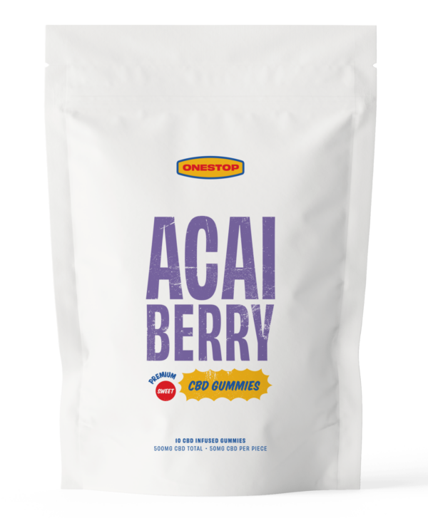 OneStop – Açai Berry CBD Gummies 500mg | Herbal Dispatch Canada