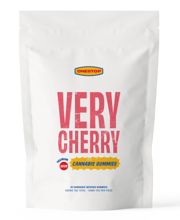 Onestop – Very Cherry THC Gummies 500mg | Herbal Dispatch Canada