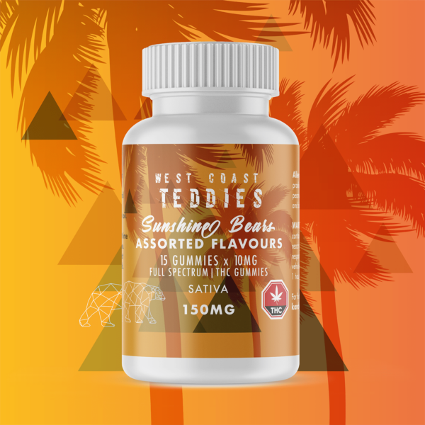 West Coast Teddies – Sunshine Bears – Sativa (150mg) | Herbal Dispatch Canada