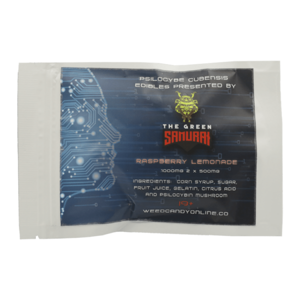 The Green Samurai – Shroom Gummies – Raspberry Lemonade – 1g | Herbal Dispatch Canada