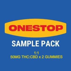 Onestop – Sample Pack – 1:1 – (50mg CBD:THC x 2 Gummies) | Herbal Dispatch Canada